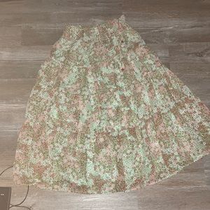 This a long skirt for summer or like a cute little dinner for someone